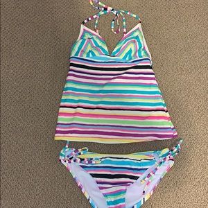 Striped tankini